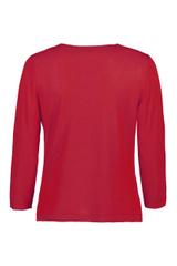 Dzianinowy czerwony sweterek