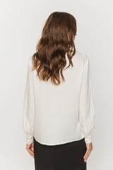 Kobieca wiskozowa bluzka z mankietem i złotymi guzikami