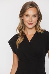 Black knitted midi wrap dress