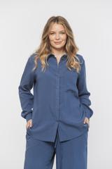 Koszula z długim rękawem w kolorze denim