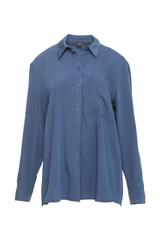 Koszula z długim rękawem w kolorze denim