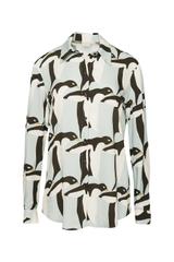 Koszula z wiskozy o prostym fasonie z długim rękawem