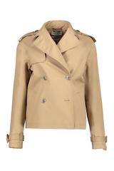 Krótka kurtka o kroju płaszcza