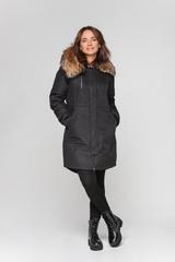 Zimowa parka w kolorze czarnym