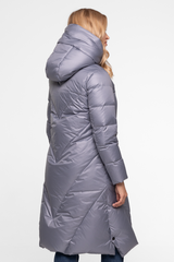 Zimowa stalowa kurtka za kolano z naturalnym ociepleniem