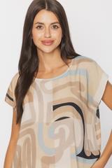 A lightweight viscose blouse with slits