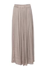 Letnia spódnica maxi w kolorze kremowego brązu