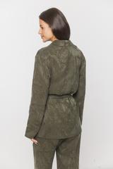 A loose-fitting straight-cut shirt made from textured viscose
