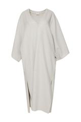 Miękka długa narzutka w odcieniu szarości o luźnym fasonie