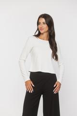 Minimalistyczna nowoczesna bluzka w odcieniu ecru