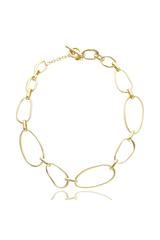 An elegant gold necklace
