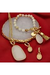 Naszyjnik z eleganckim kamieniem naturalnym