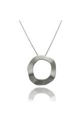 Elegancki długi naszyjnik z nieregularnym kołem