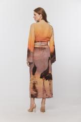 Oryginalna sukienka inspirowana malarstwem Chełmońskiego