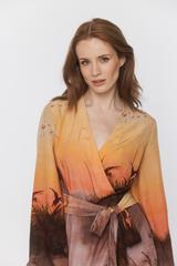 Oryginalna sukienka inspirowana malarstwem Chełmońskiego