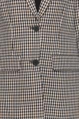 Oversizowa marynarka z modnej tweedowej tkaniny