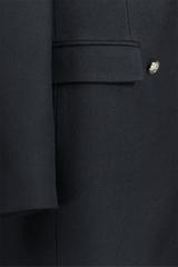 Płaszcz z prążkowanej tkaniny