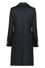 Płaszcz z prążkowanej tkaniny