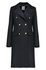 Płaszcz z prążkowanej tkaniny