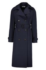 Ponadczasowy płaszcz w kolorze granatu