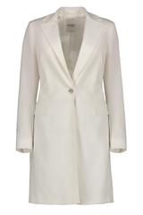 Płaszcz ecru o kroju dyplomatki