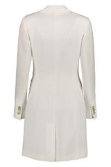 Płaszcz ecru o kroju dyplomatki