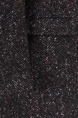 Melanżowy płaszcz z dodatkiem alpaki i jedwabiu