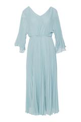 Plisowana sukienka w kolorze pastelowej mięty