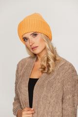 Orange thick weave cap