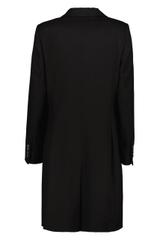 Ponadczasowy czarny płaszcz