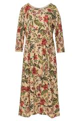 Prosta sukienka z rękawem nietoperz i marszczeniem w talii