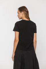 Prosty bawełniany t-shirt z nadrukiem