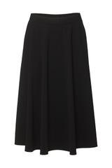 Rozkloszowana dzianinowa spódnica z kieszeniami