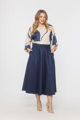 Lightweight satin blouse with a relaxed cut