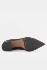 Smukłe skórzane botki na obcasie