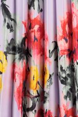 Fioletowa spódnica w kwiaty