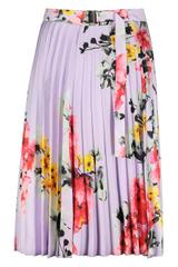 Fioletowa spódnica w kwiaty