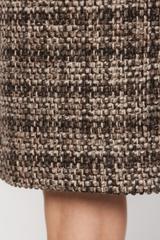 Spódnica mini z grubej tkaniny z dodatkiem wełny