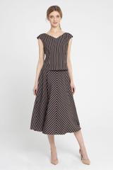 Rozkloszowana spódnica w paski