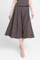 Rozkloszowana spódnica w paski