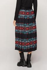 Czarna wzorzysta spódnica