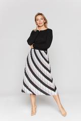 Plisowana spódnica midi