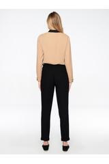 Black pants with darts in a loose fit