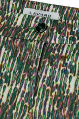 Wzorzyste spodnie w kant