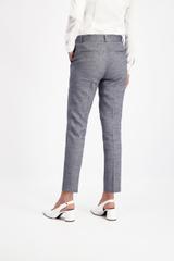 Szare melanżowe spodnie