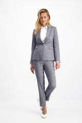 Szare melanżowe spodnie