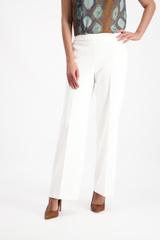 Spodnie ecru z kieszeniami