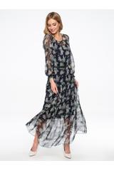 Long airy dress with belt