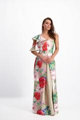 Wizytowa sukienka w kwiaty