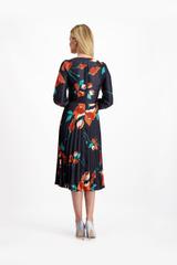 Plisowana elegancka sukienka